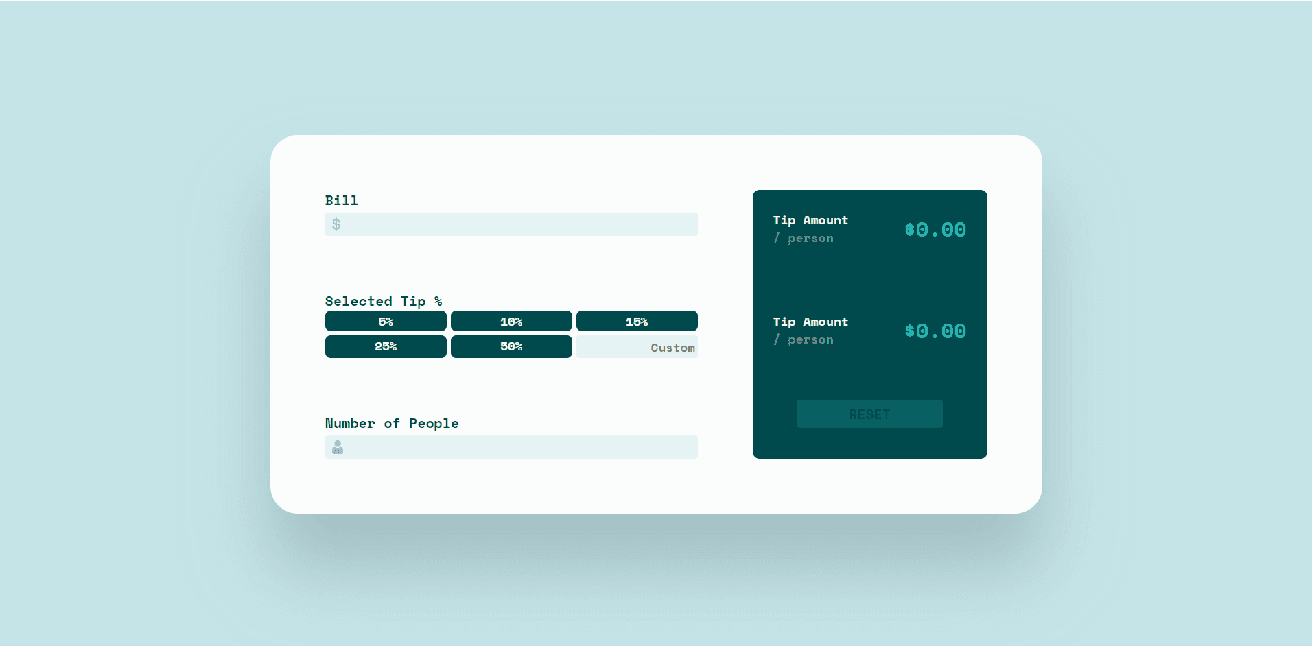 React.js Tip Calculator!